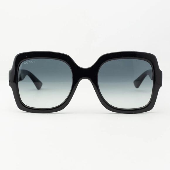 New! Gucci GG1337S 001 Black Square Oversized Sunglasses, Authentic main image 5